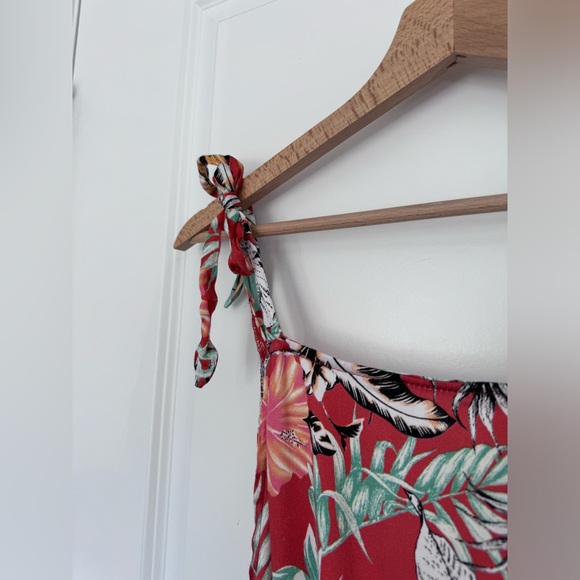 NEW! The Bikini Lab romper swimsuit coverup size XS tropical Hawaiian open back - Picture 8 of 13